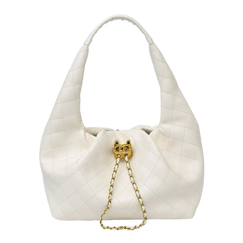 2025 Women's Quilted Chain Strap Bag, Luxury Diamond Pattern Multi-way Shoulder Crossbody Purse, Large Capacity Bag