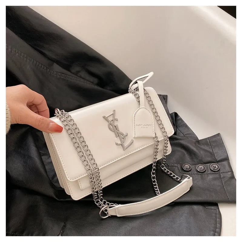Women's New 2025 Design Sense Small Square Bag Korean Version Fashion Trend High Quality Single Shoulder Crossbody Bag Chain Bag