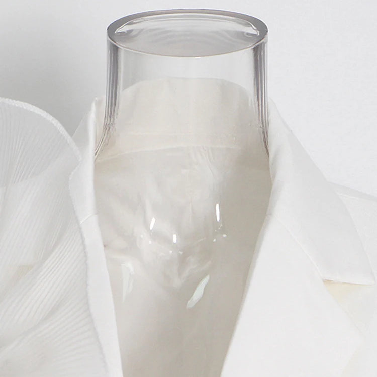 Patchwork Mesh Solid Casual Blazers For Women Notched Collar Long Sleeve Spliced Single Breasted Temperament Blazer Female