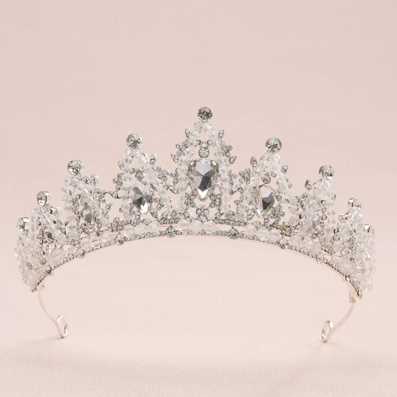 Bridal Headwear - A Golden Lady Fashion Wedding Princess Imitation Pearl Classic Tiaras Girl Luxurious Birthday Crown TS-0003-S