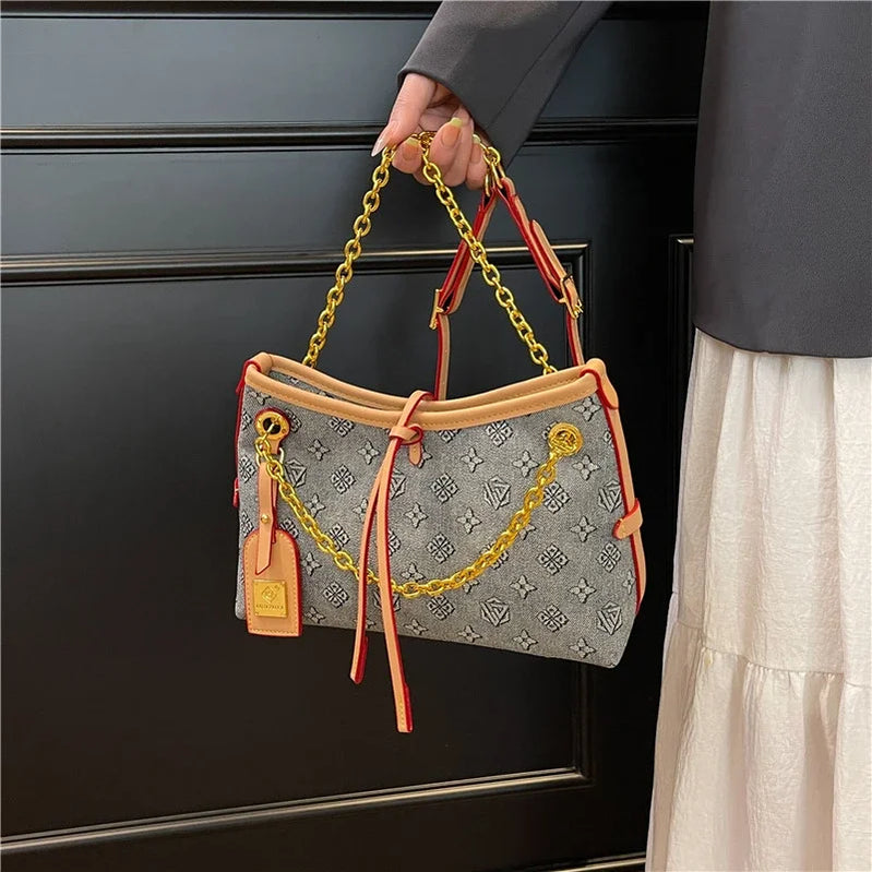 Stylish Leather Tote Bag For Women, Crossbody Shoulder Messenger Handbag By Famous Designer, Luxury Classic Choice