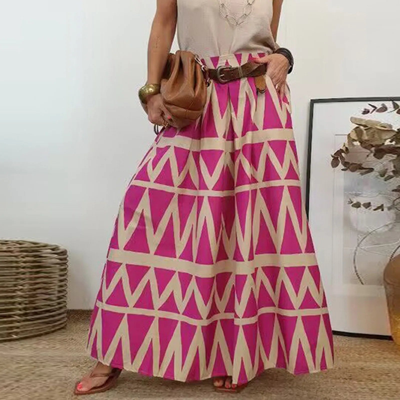 Korean-Style Skirt Clothes Women'S Elegant High Waist Skirt Tie Front Pleated Maxi Skirts Sequin Skirt For Women Ropa De Mujer