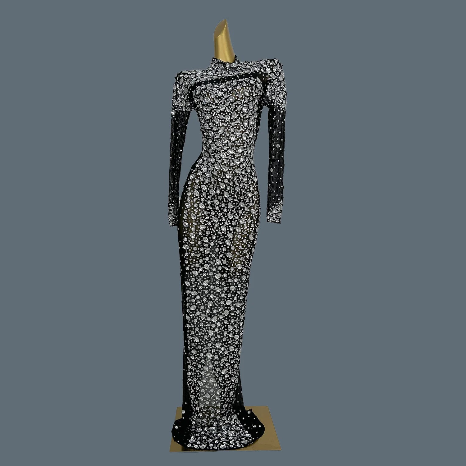 Luxury Ladies' Evening Dress for Birthday Party Formal Occasion High-end Dinner Party Gowns High-quality Mesh Sexy Dress Cuixing