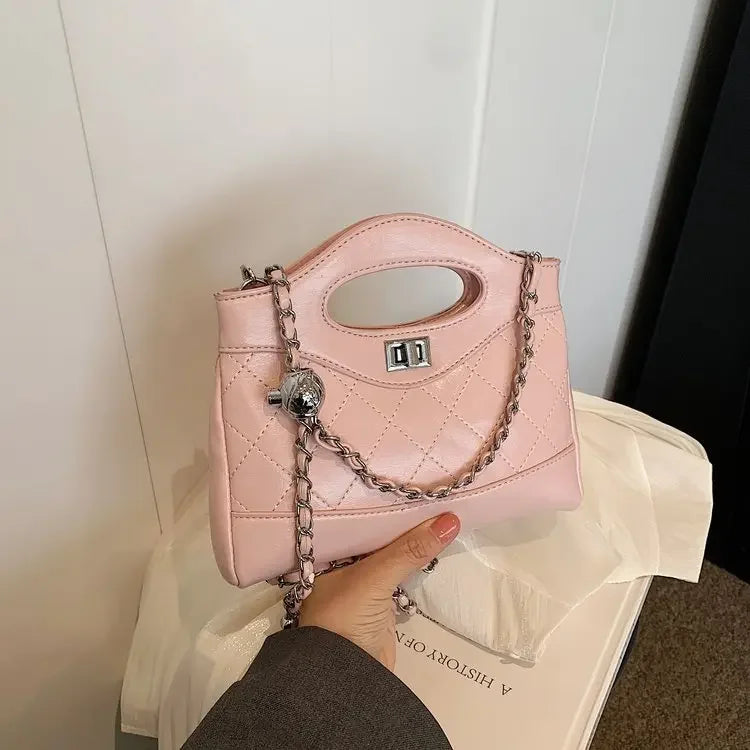 Women's 2025 Vintage Tweed Chain Bag - All-Match Quilted, Retro-Chic Shoulder/Crossbody