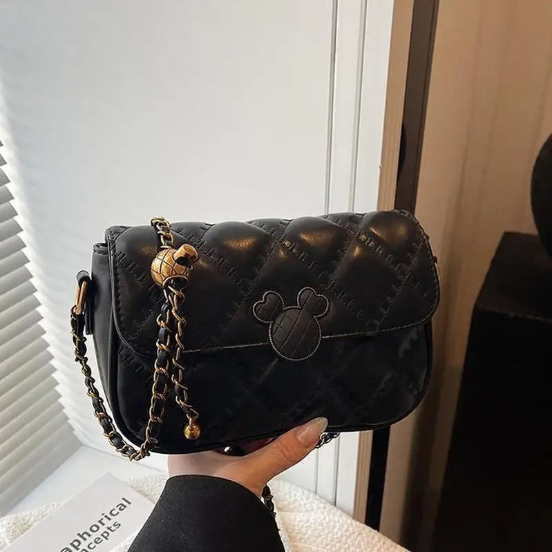 Trendy Rhombus Chain Women'S Shoulder Bag Versatile Fashionable Small Square Bag Underarm Bag High-End Feel New 2025 Model