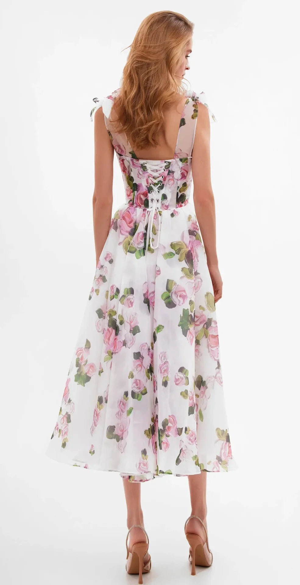 Pink Skyblue Color Women Sleeveless Square Collar A-Line Long Maxi Dress Celebrate Summer Vacation Beach Style Birthday Dress