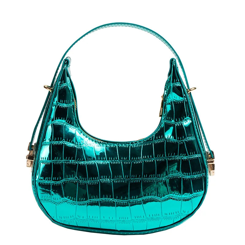 Candy Color Armpit Bag Purses and Handbags Stone Pattern Shoulder Bags for Women Luxury Designer Cloud Bag Party Clutch green 20x6x20cm