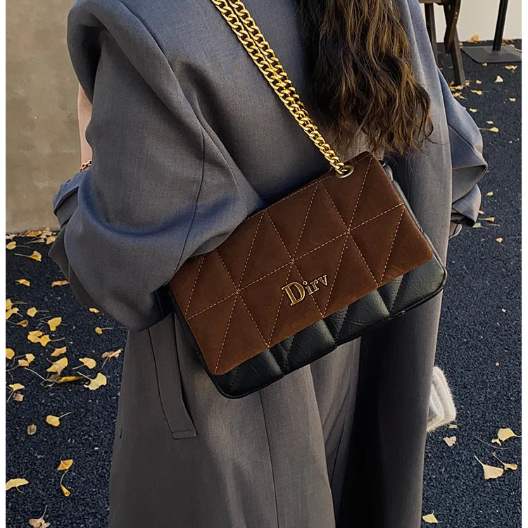 New Women's Chain Shoulder Bag Luxury Leather Fashion Crossbody Bag Designer Handbag With Adjustable Strap