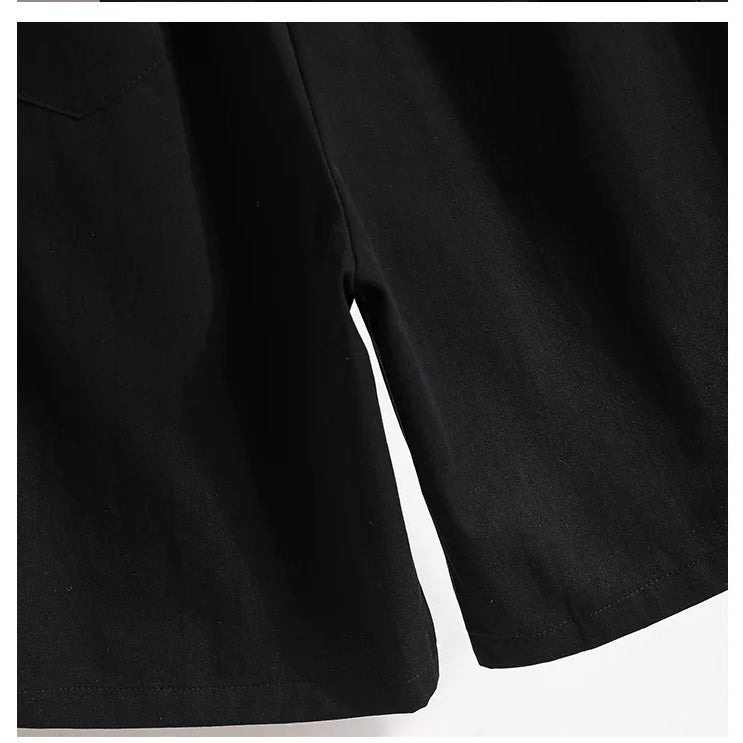 New Ladies Summer Plus Size Fashion Pants For Women Large Loose Asymmetry Shorts 3XL 4XL 5XL 6XL 7XL Clothing