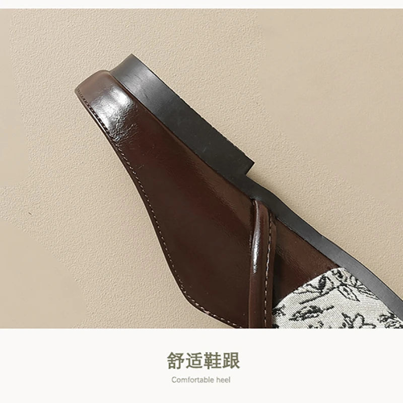 spring women's outdoor shoes Mules Slippers Ladies' casual flat shoes Work shoes Boat shoes Large sizes 41-43