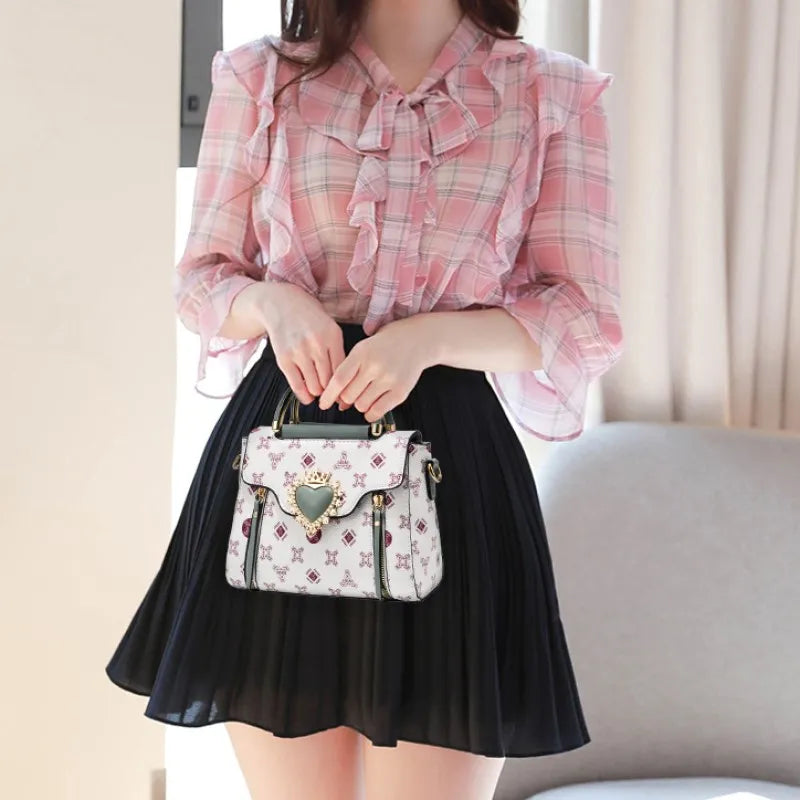 Casual Ladies Senior Sense All-match Printed Niche Design Fashion Mini Shoulder Bag