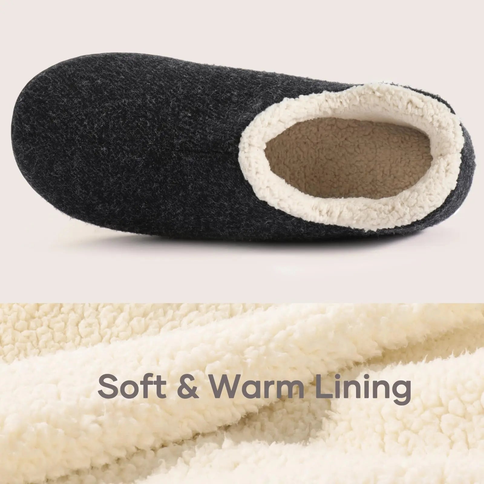 Winter Indoor Loafers Home Slippers Women Classic Cozy Faux Plush Slippers And Outdoor Warm Closed Non-Slip Rubber Shoes