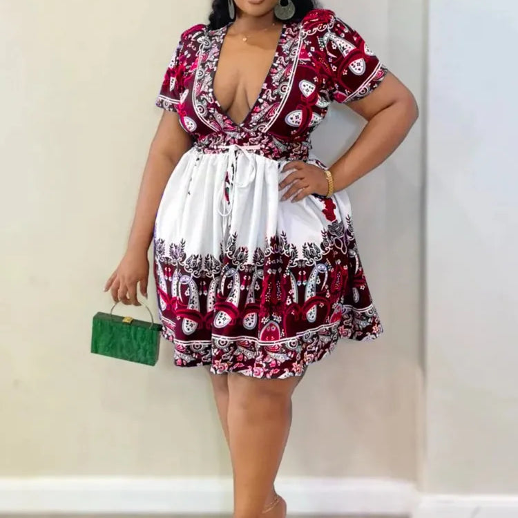 2 Piece Tops And Skirt Sets Plus Size Clothes Dresses For Women's Clothing 2025 Summer Autumn Big Size 3XL 4XL 5XL Oversize