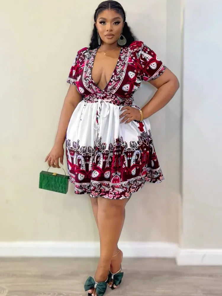 2 Piece Tops And Skirt Sets Plus Size Clothes Dresses For Women's Clothing 2025 Summer Autumn Big Size 3XL 4XL 5XL Oversize