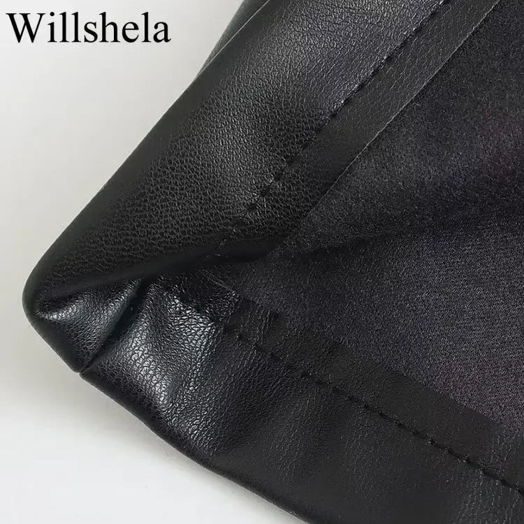 Women Fashion Black PU Leather Mini Slip Dress Vintage Square Collar Back Zipper Sleeveless Female Chic Lady Dresses