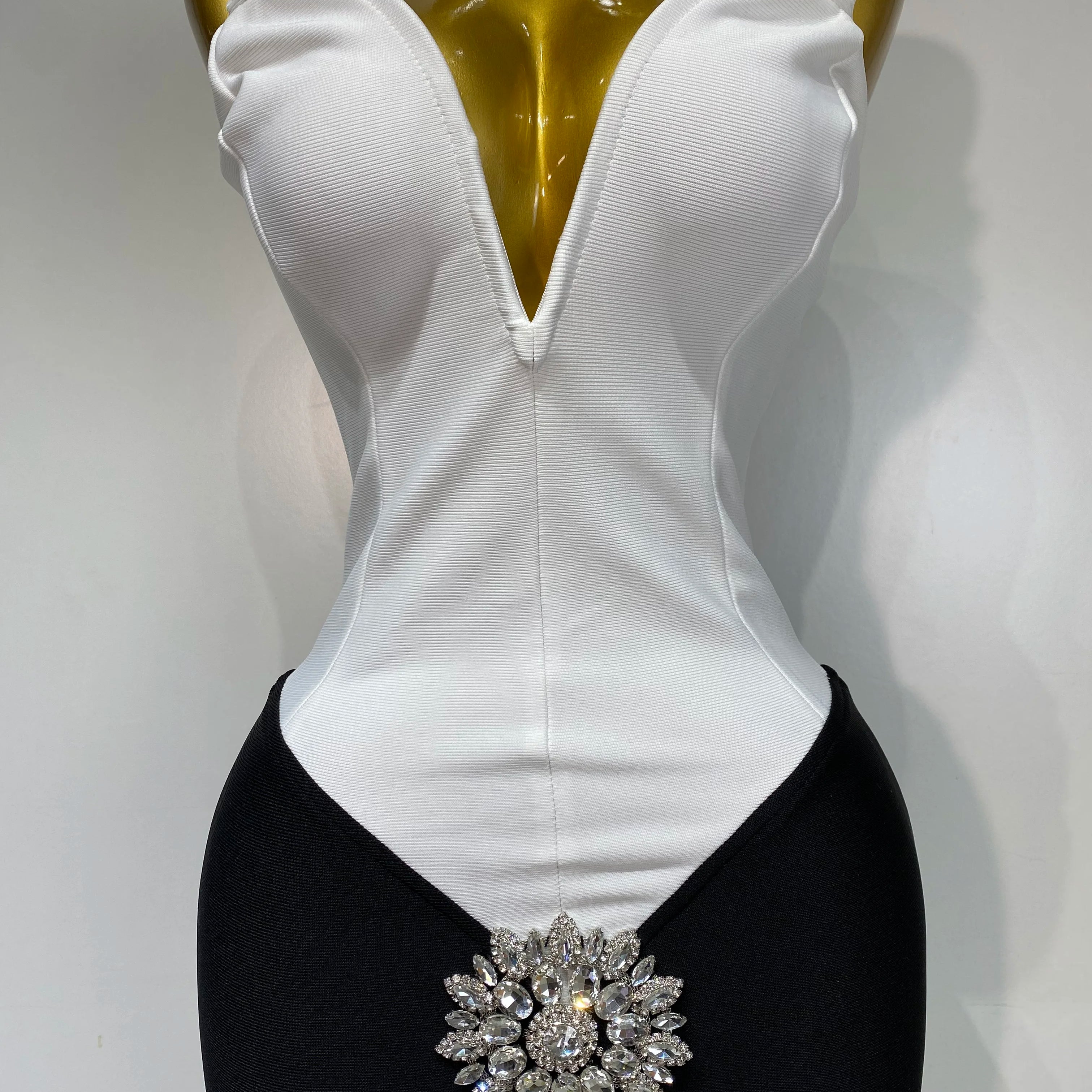 Sexy Bodycon Bandage Dress Strapless Diamond Flower Maxi Long Elegant Dresses 2025 Luxury Birthday Dress Club Party Prom Gowns