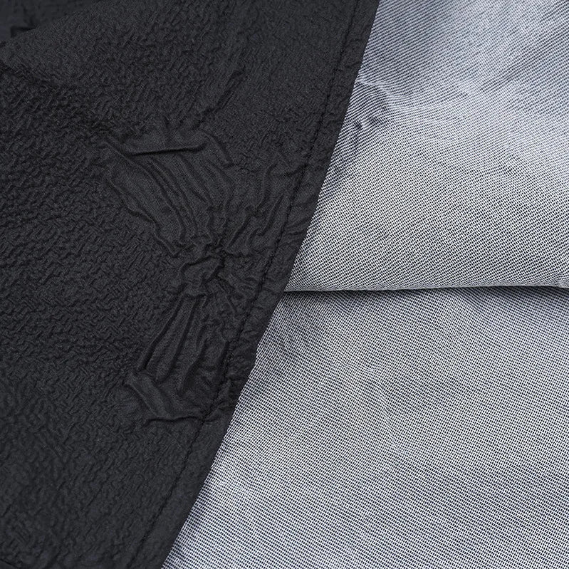 Goth Dark Tie Up Mall Gothic Elegant Women Dresses Grunge Aesthetic Jacquard A-Line Dress Emo Lace Trim Black Party Alt Clothes