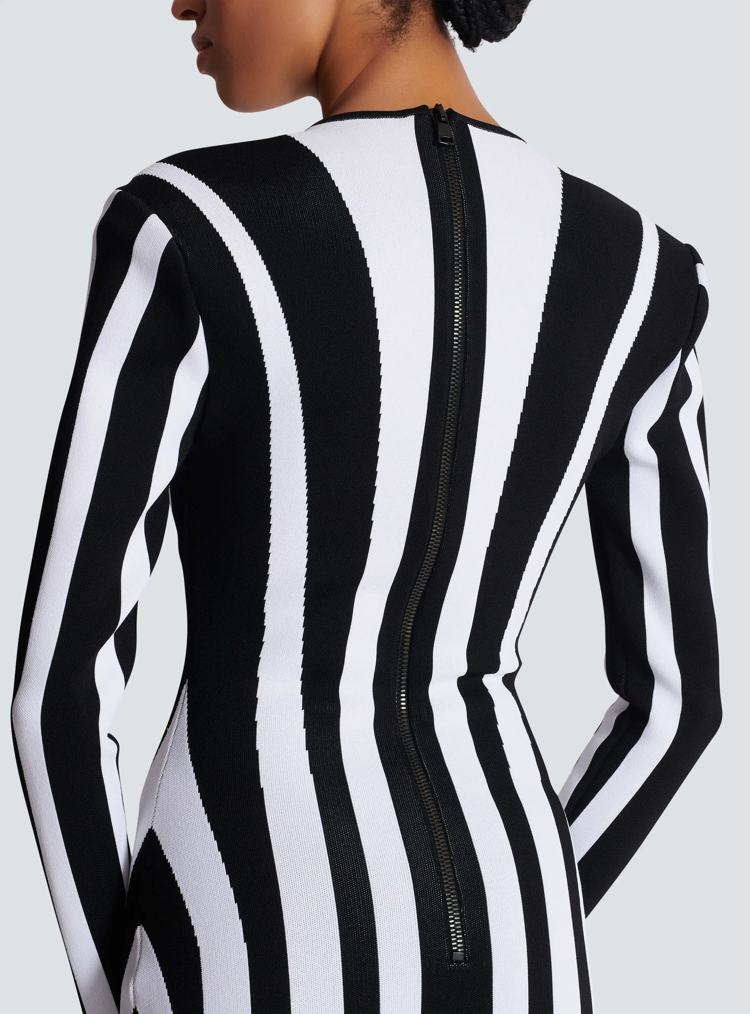 High Quality New Arrival Women Long Sleeve Sexy Square Collar Bodycon Mini Bandage Dress Striped Elegant Evening Party Dress