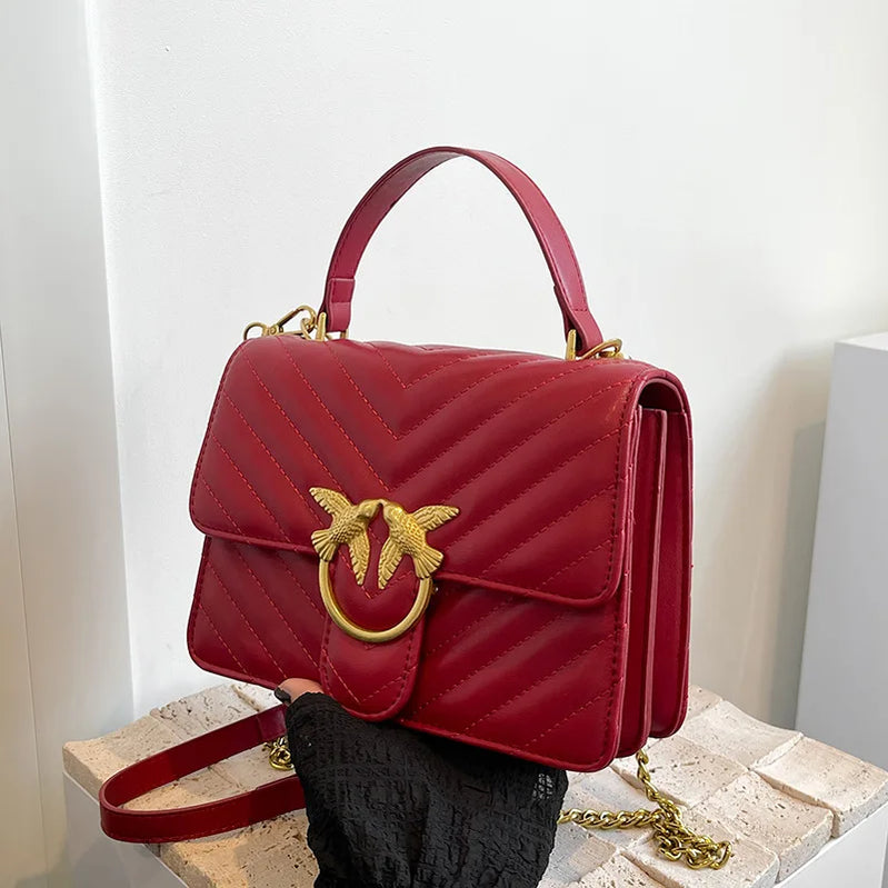 2025 New Luxury Square Bag for Women, Fashionable Shoulder Bag with Adjustable Strap, Versatile Small Crossbody Purse