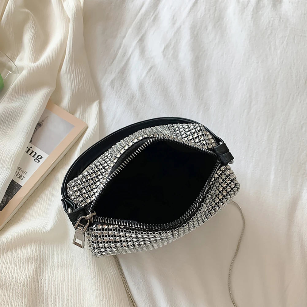 Rhinestone Handbag for Women Bag Diamonds Shoulder Bag Purse Ladies Female Crossbody Bag Shining Designer Diamond Bag