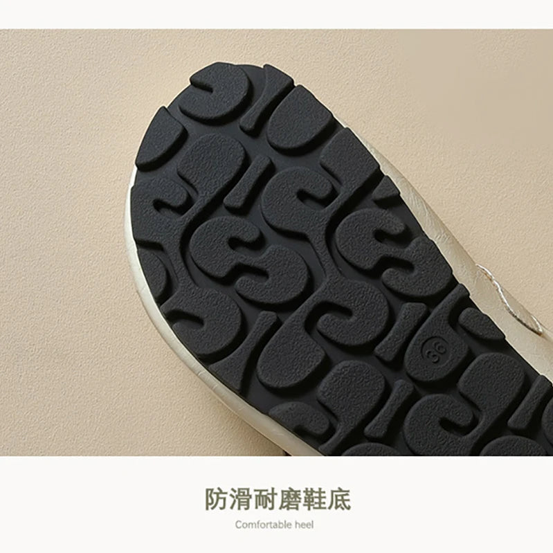 ‌ 2024 Women's Round Toe Mules Slip-On Flats Casual Spring/Autumn Fashion Shoes Comfortable Lightweight