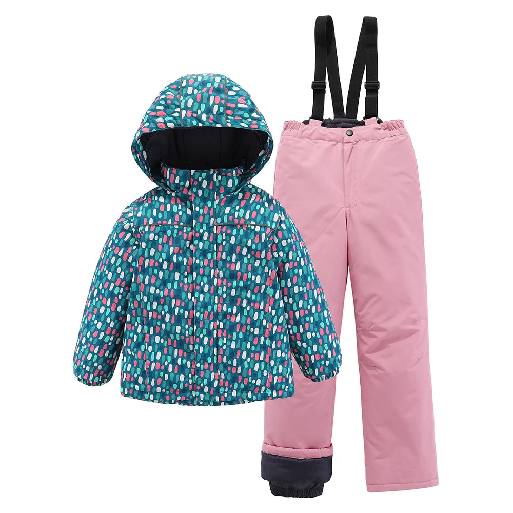 3-12T Children Ski Suits Boys Girls Ski Jackets Pants -30 Degrees Kids Winter Snowboard ski Jacket Waterproof Snow Suits 12 United States