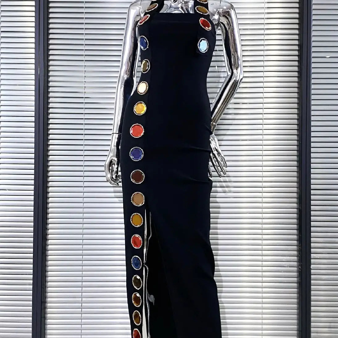 Women Sexy Halter Off the Shoulder Shinning Sequined Bodycon Long Bandage Dress Celebrate Evening Party Birthday Fashion Outfit