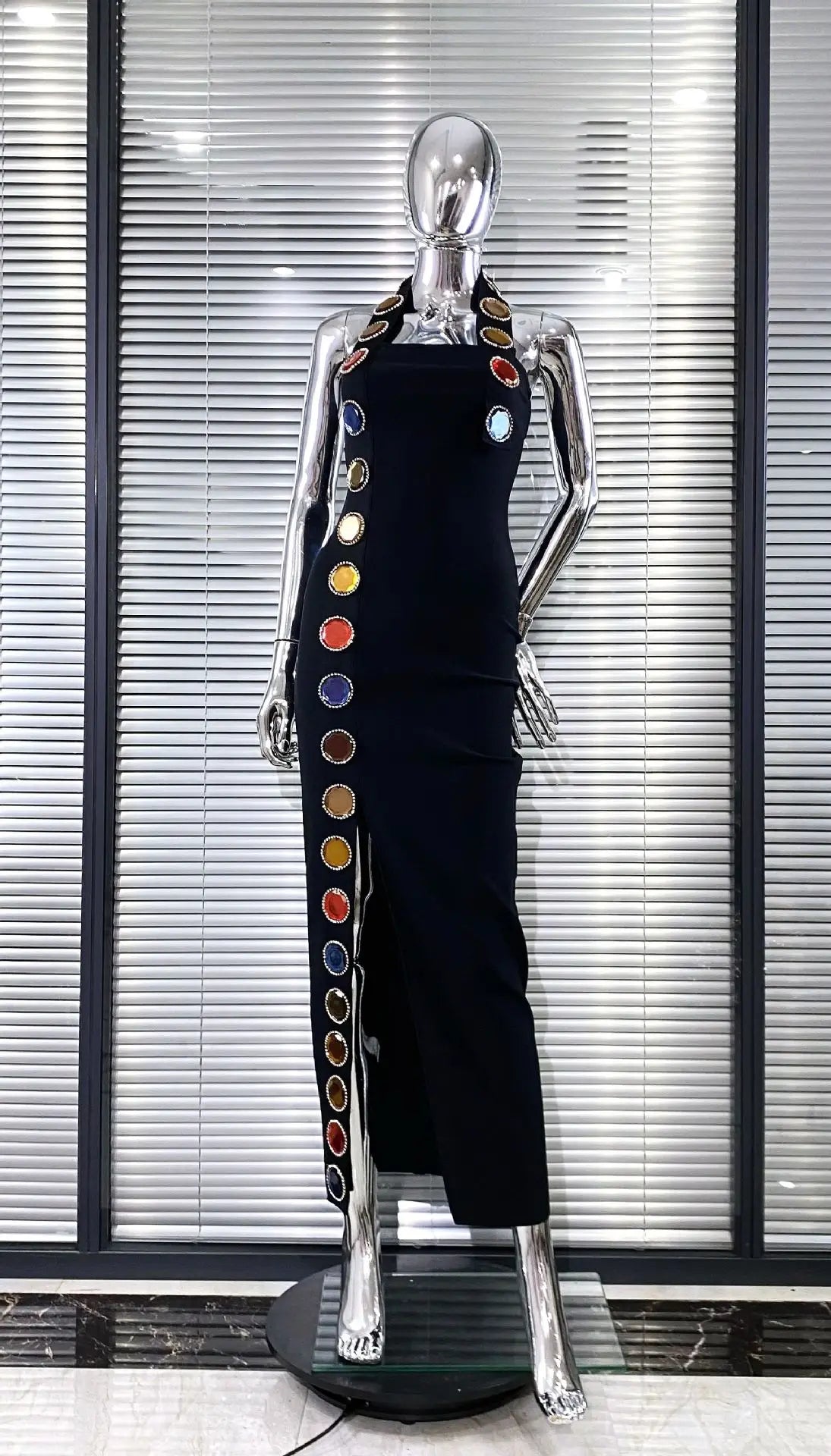 Women Sexy Halter Off the Shoulder Shinning Sequined Bodycon Long Bandage Dress Celebrate Evening Party Birthday Fashion Outfit