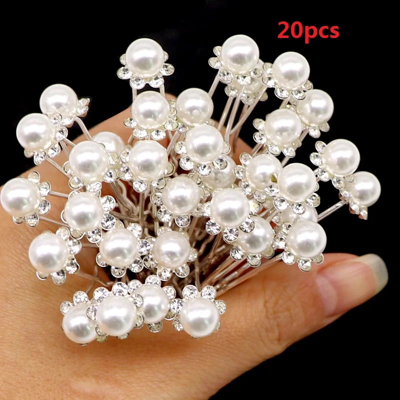 Simulate Pearl Hairpins Hairstyles Wedding Bridal Hair Pins Hair Jewelry Accessories Hairwear Girls Hair Clips for Women 20pcs