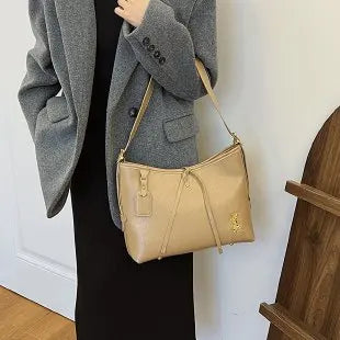 2025 Genuine Leather Tote Bag, Vintage Inspired Shoulder Bag for Women, Unique Retro Purse, Luxe & Timeless