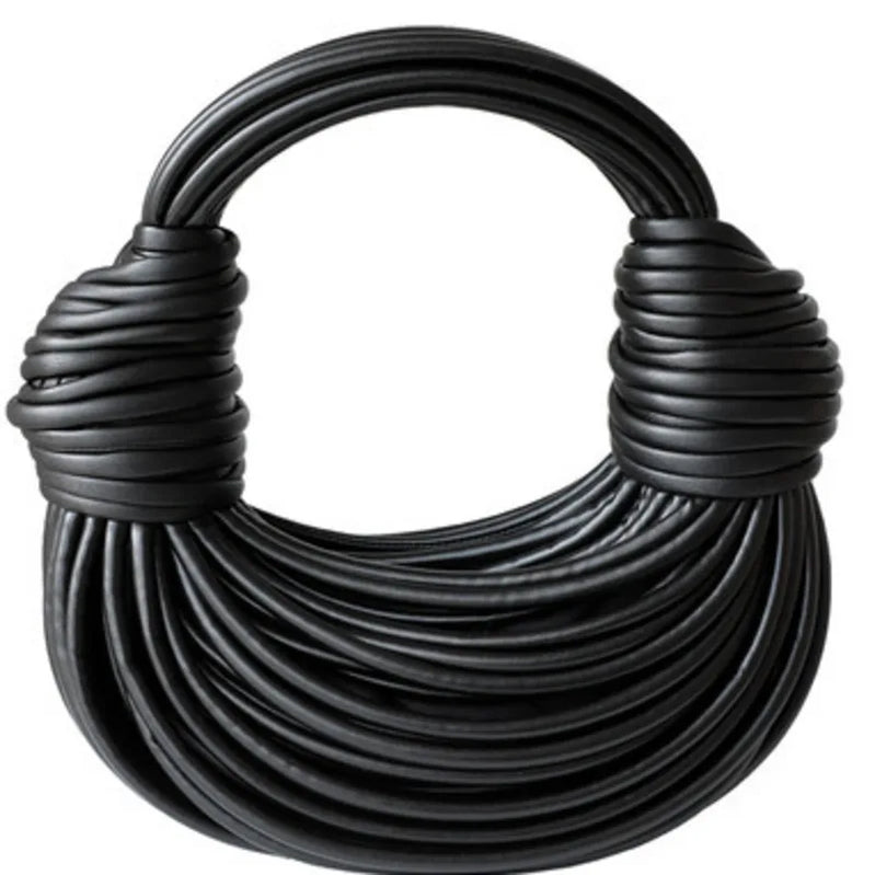 Fashion Woman Handbag Luxury Line Bundle Clutch Bag Knot Cross-body Lady Evening Bag Women Handbag Designer Female Clutch Bags Black