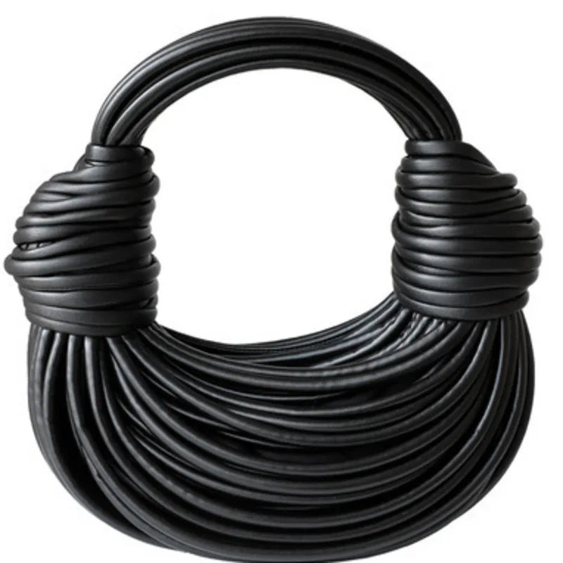 Fashion Woman Handbag Luxury Line Bundle Clutch Bag Knot Cross-body Lady Evening Bag Women Handbag Designer Female Clutch Bags Black