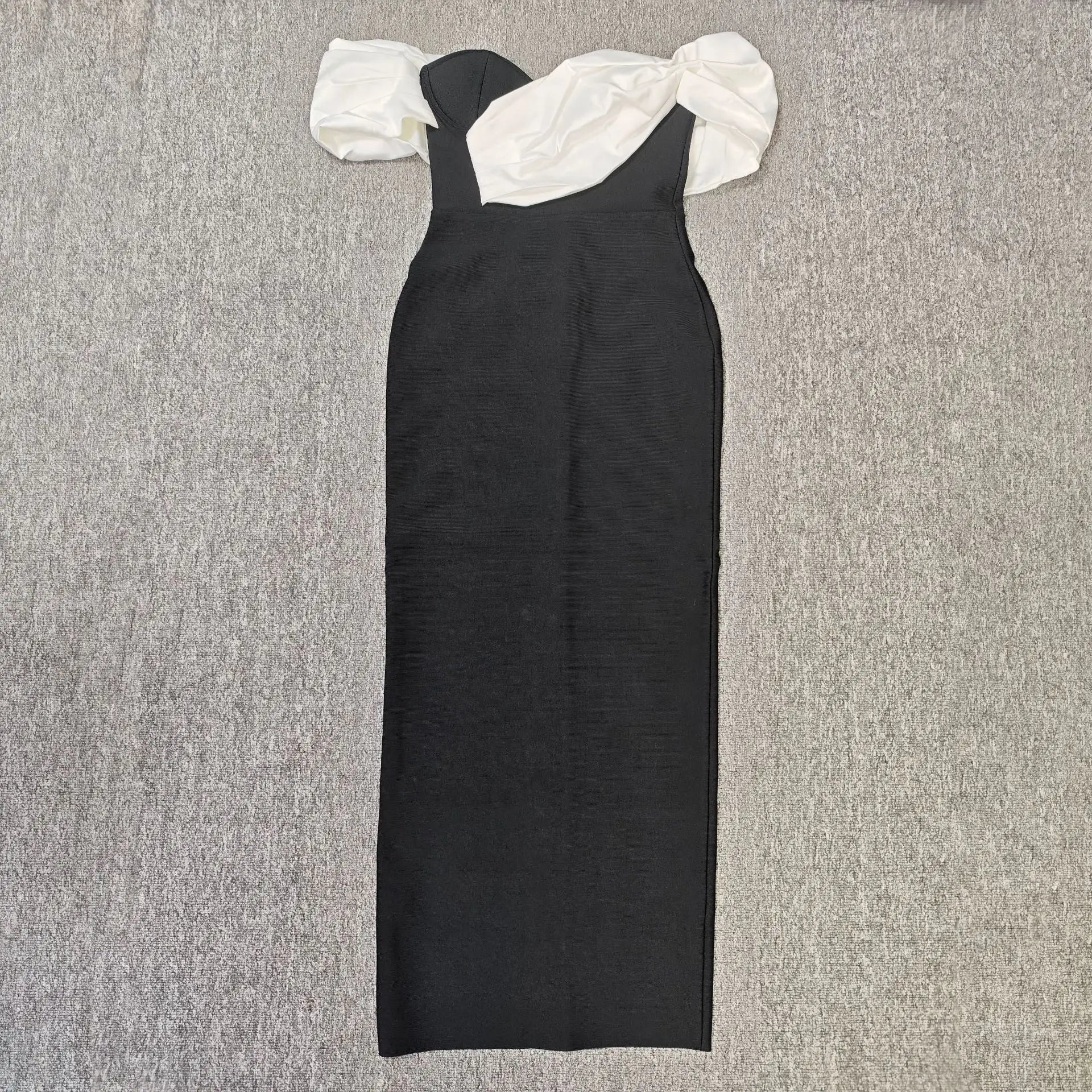 Women Sexy Strapless Off the Shoulder Bodycon Long Bandage Dress Celebrate Nightclub Party Birthday Outfit