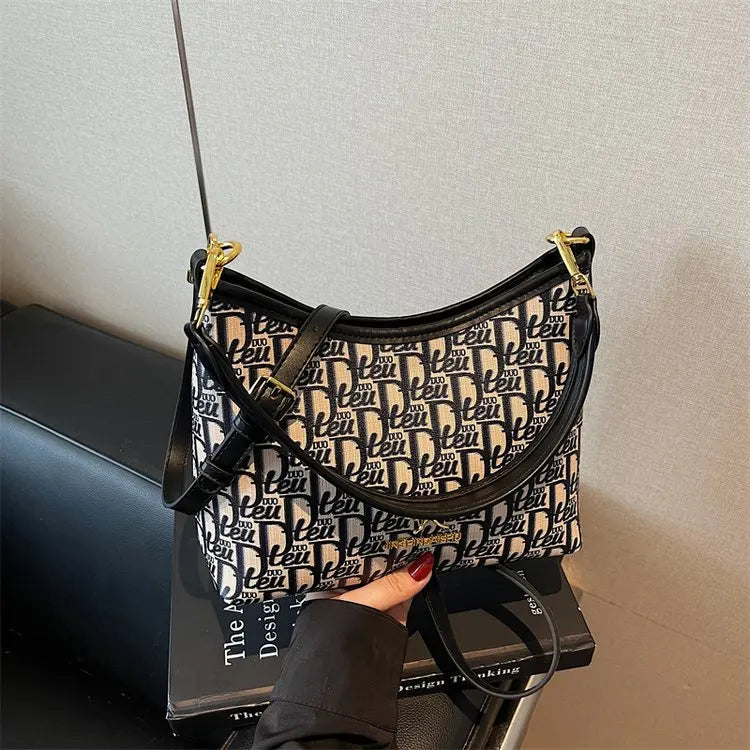 Famous Designer Leather Women's Tote Bag Luxury Brand Fashionable Classic Elegant Commuter Vintage Bag