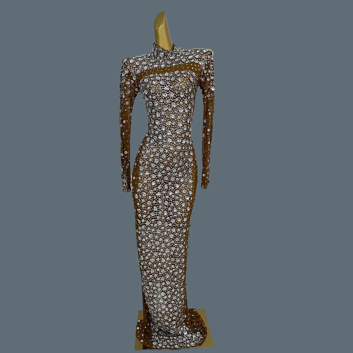 Luxury Ladies' Evening Dress for Birthday Party Formal Occasion High-end Dinner Party Gowns High-quality Mesh Sexy Dress Cuixing