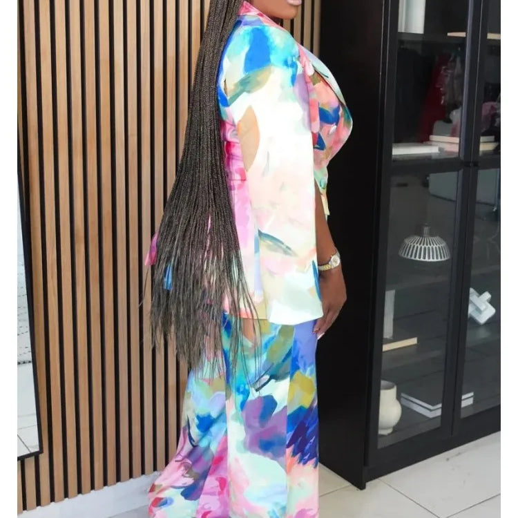 2 Piece Women Sets 2025 New Arrival Plus Size Autumn Winter Matching Sets Black Two Pieces Sets Top Pants Suits Outfits Clothing