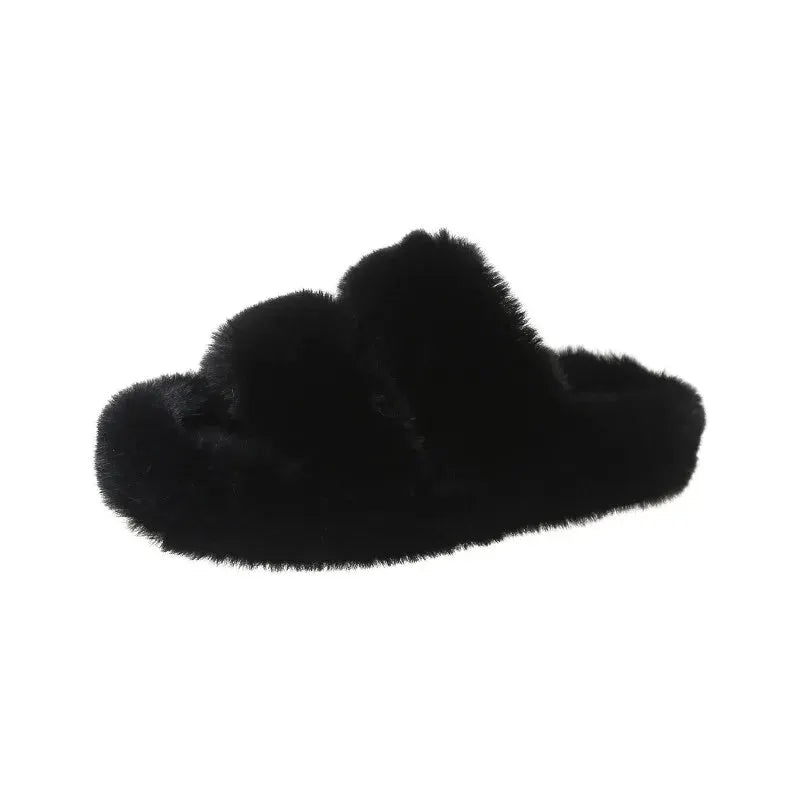 Luxury Designer Slippers Women Fashion Advanced Sense Lightweight Comfortable Non-slip Women's Cotton Slippers Black