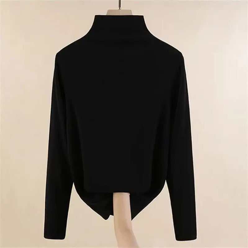 Autumn/Winter New Korean Elegant Matching Set Women's Fashion Cross Knit Sweater+Bottom Shirt+Strap Dress Three Piece Suit Black Bottom Shirt