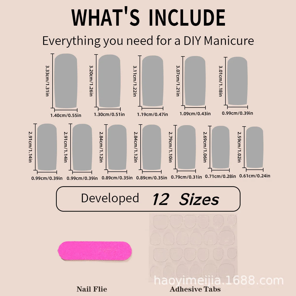 24pcs Christmas Bow and Snowflake Press on Nails Red French Manicure False Nail Full Coverage Nail Tips for Women&Girl Nail Art