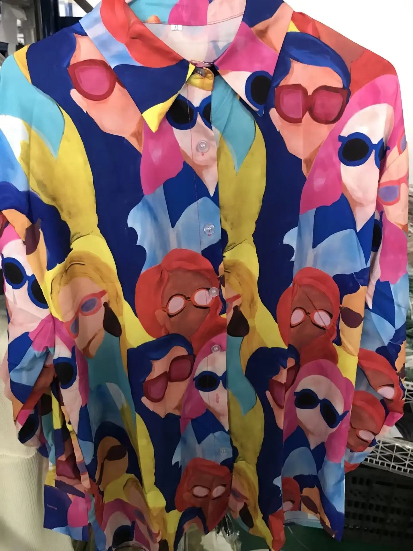 Casual Long Sleeve Turn Down Collar Blouse High Street Tops Fashion Loose Printed Shirt Women Clothes Blusas De Mujer