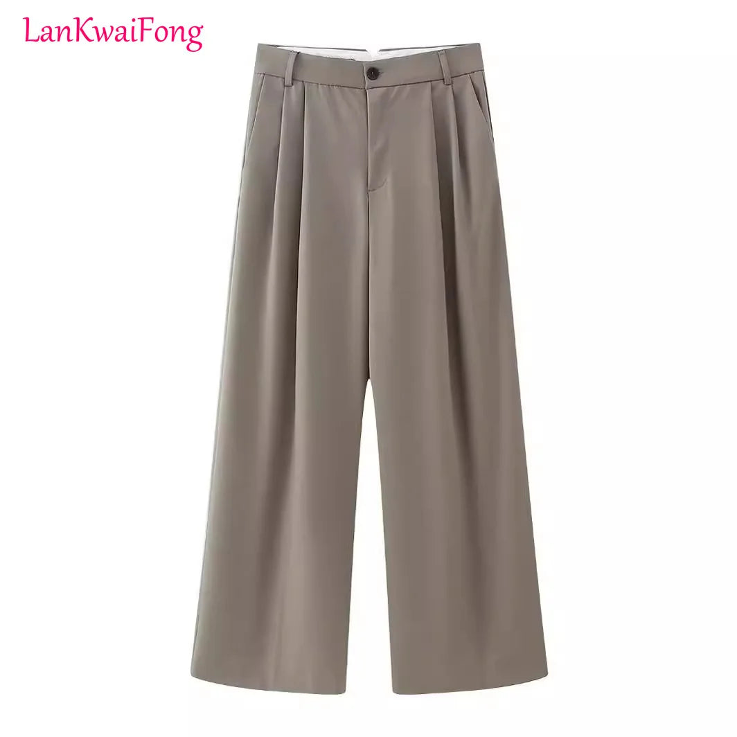 LKF Summer New Fashion Women's Street Style Backless Halter Belt Vest Top + Pants 2-piece Suit for Women