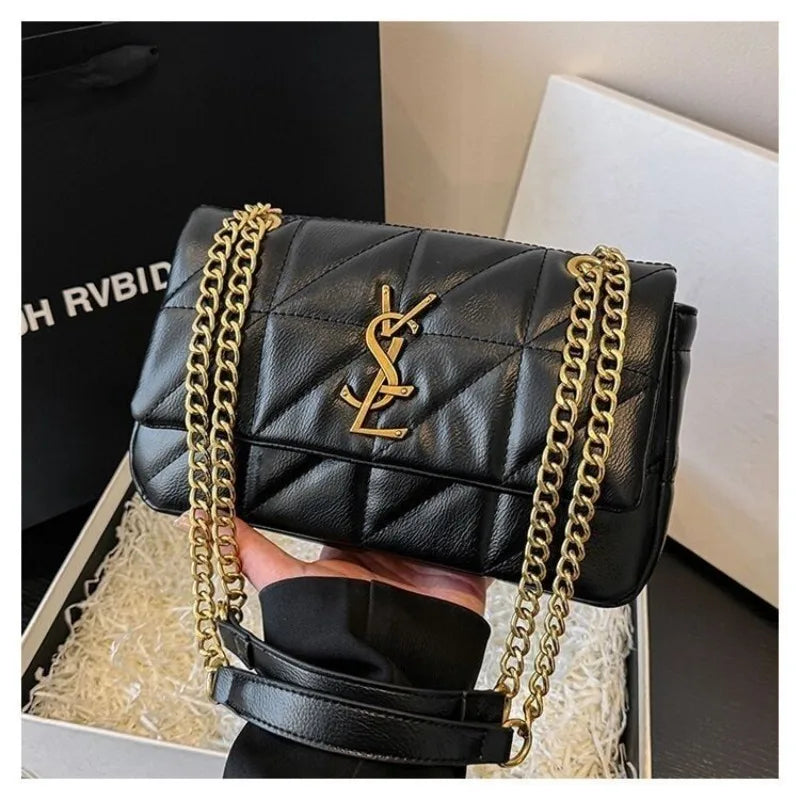 2025 New Luxury Diamond Quilted Chain Bag Women Fashion Crossbody Shoulder Bag For Commute