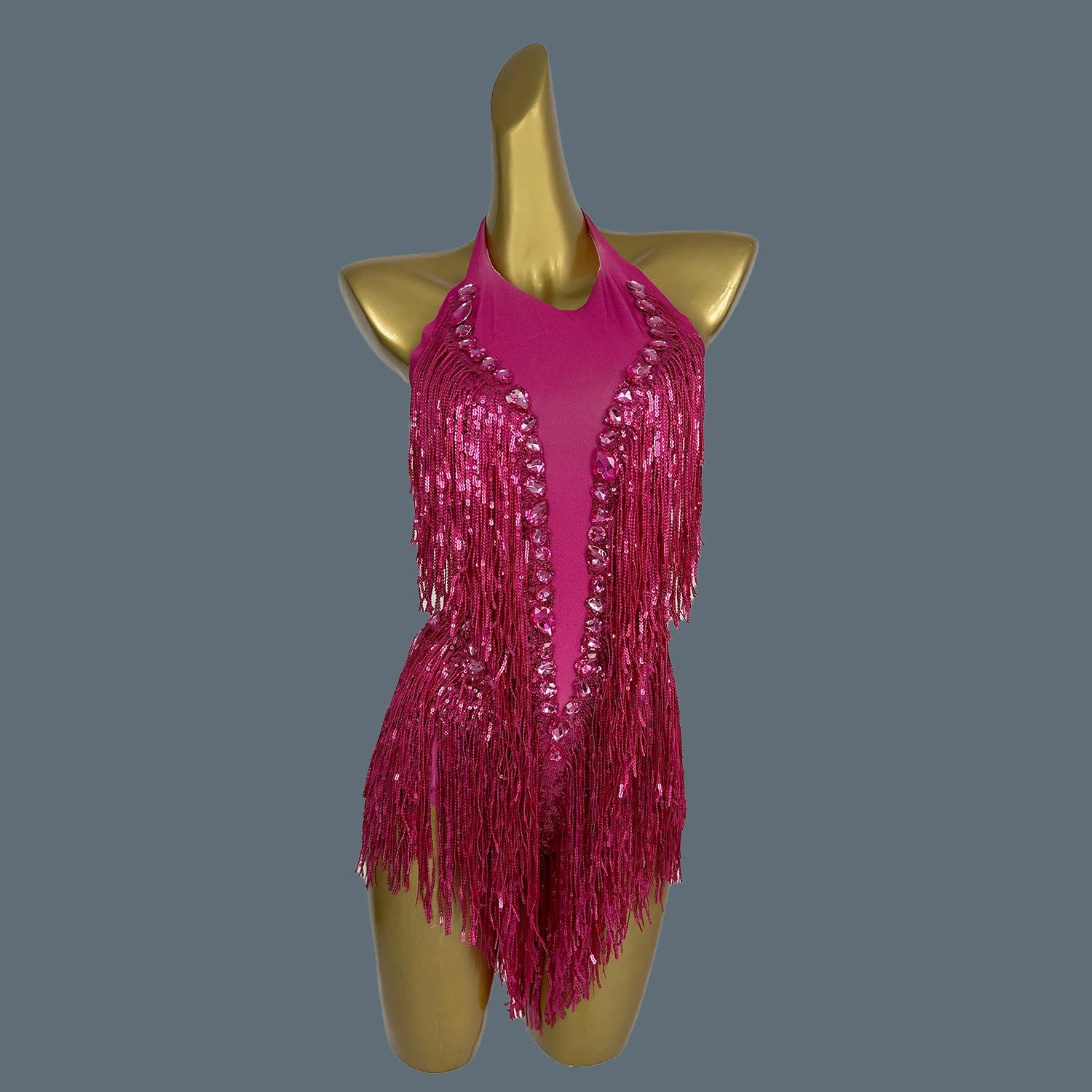 Sparkly Women White Tassel Leotard Sexy Pearls Sequins Fringes Bodysuit Club Performance Wear Party Stage Dance Costumes Shuye