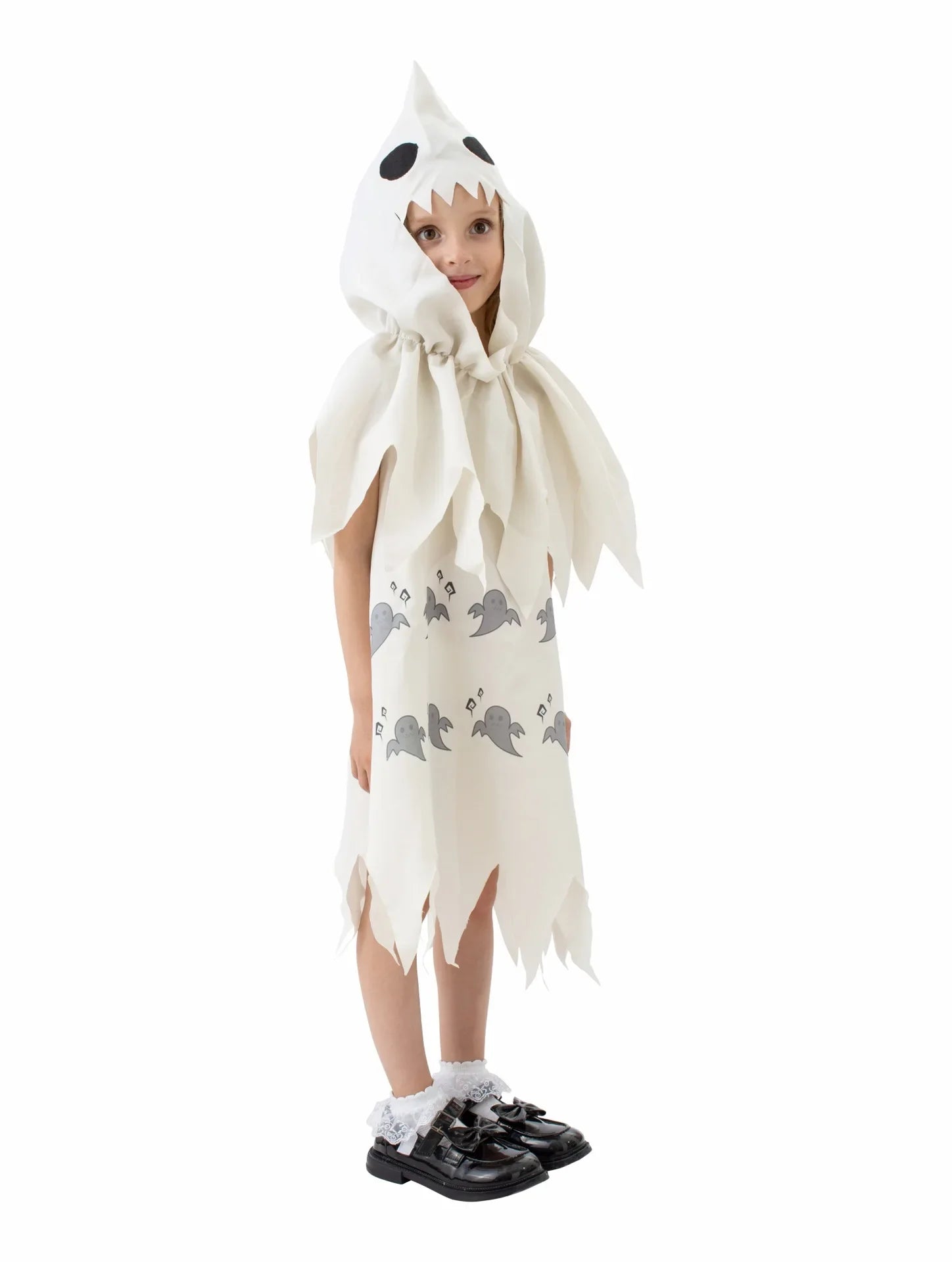 Kids Boys Girls Cute White Ghosts Demons Role Play Costumes Kids Costume Shows Halloween Theme Party