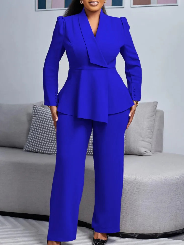 2 Piece Women Sets 2025 New Arrival Plus Size Spring Autumn Matching Sets Red Two Pieces Sets Top Pants Suits Outfits Clothing