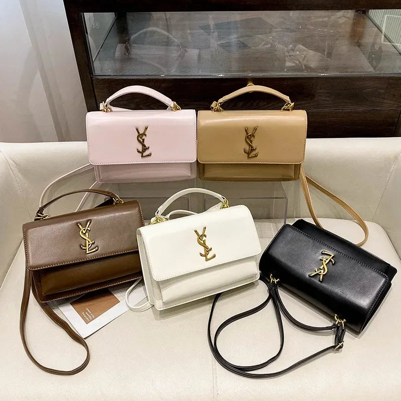 New Women's Chain Strap Crossbody Bag Luxury Design Trendy Casual Shoulder Bag Premium Leather Women's Handbag