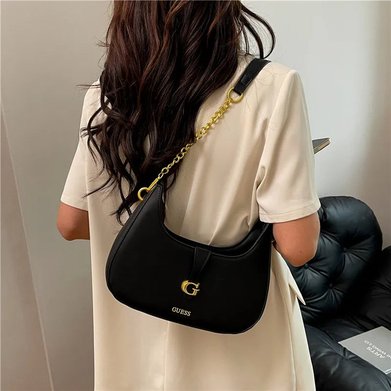 Elegant Leather Handbags For Women Shoulder Bag By Famous Desinger Luxury Brand Popular Classic Elegant Ladies