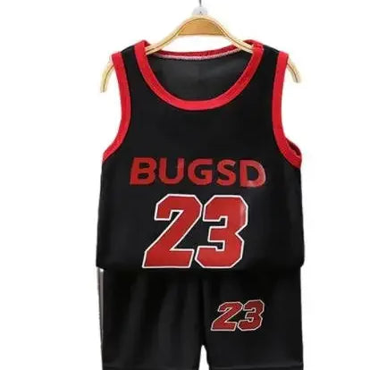 Children Sets Summer Sleeveless Basketball T-shirts Shorts for Children Clothing Quick-drying Sport Tank Tops Kids Clothes Type 2
