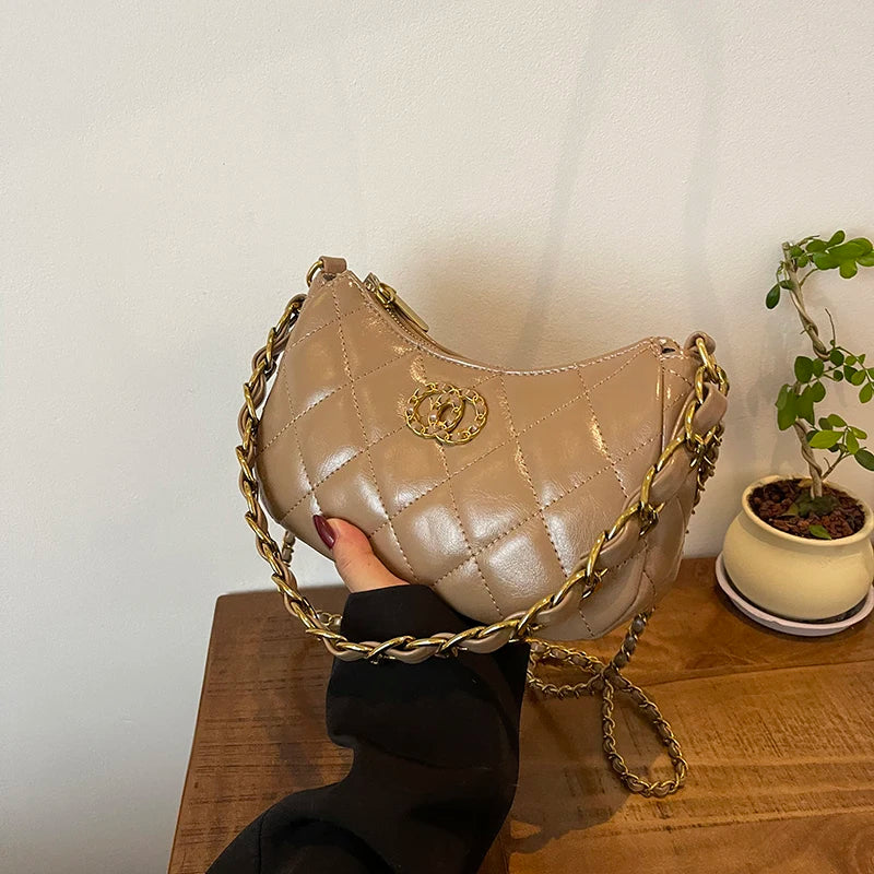 Vintage Designer Women Shoulder Bag Luxury Leather Crossbody Tote High End Handbag Classic Elegant Style