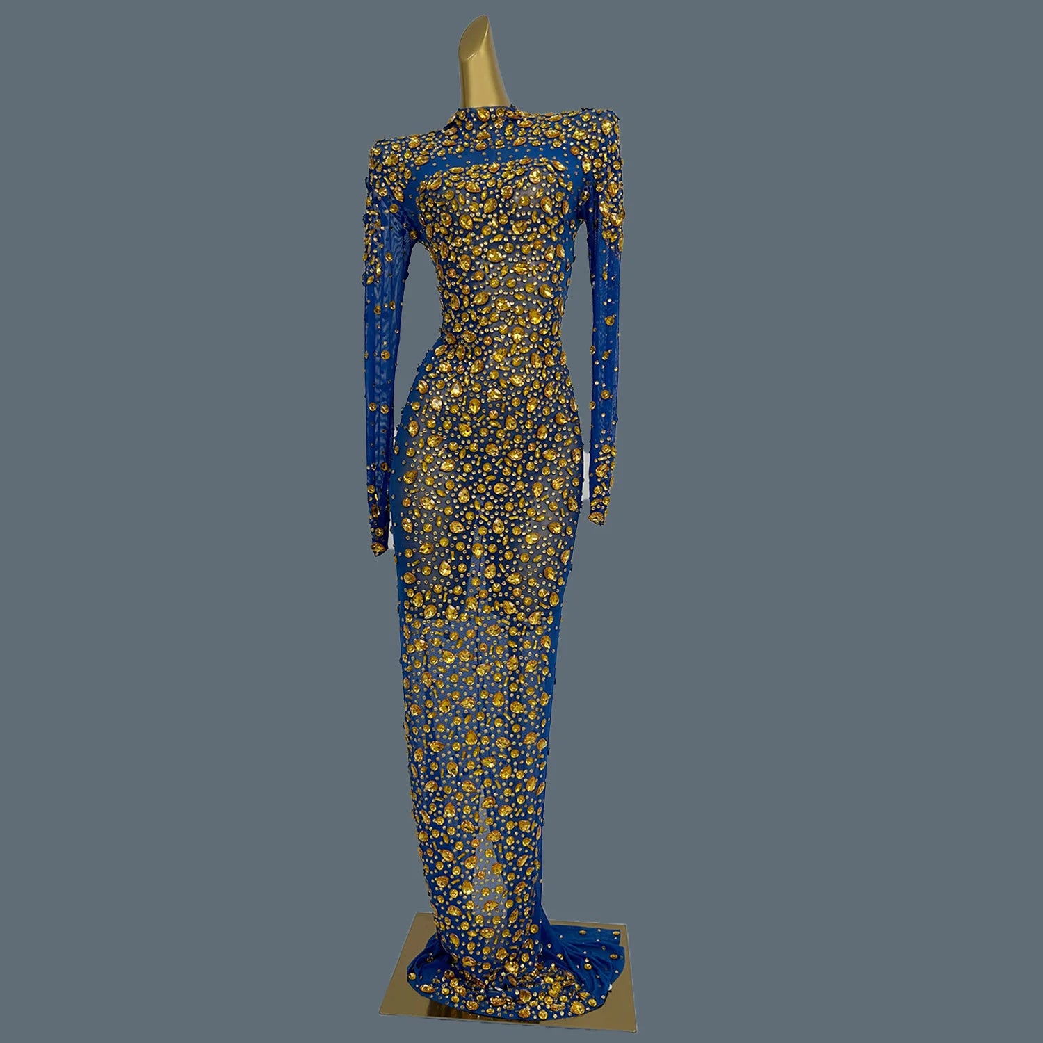 Luxury Ladies' Evening Dress for Birthday Party Formal Occasion High-end Dinner Party Gowns High-quality Mesh Sexy Dress Cuixing